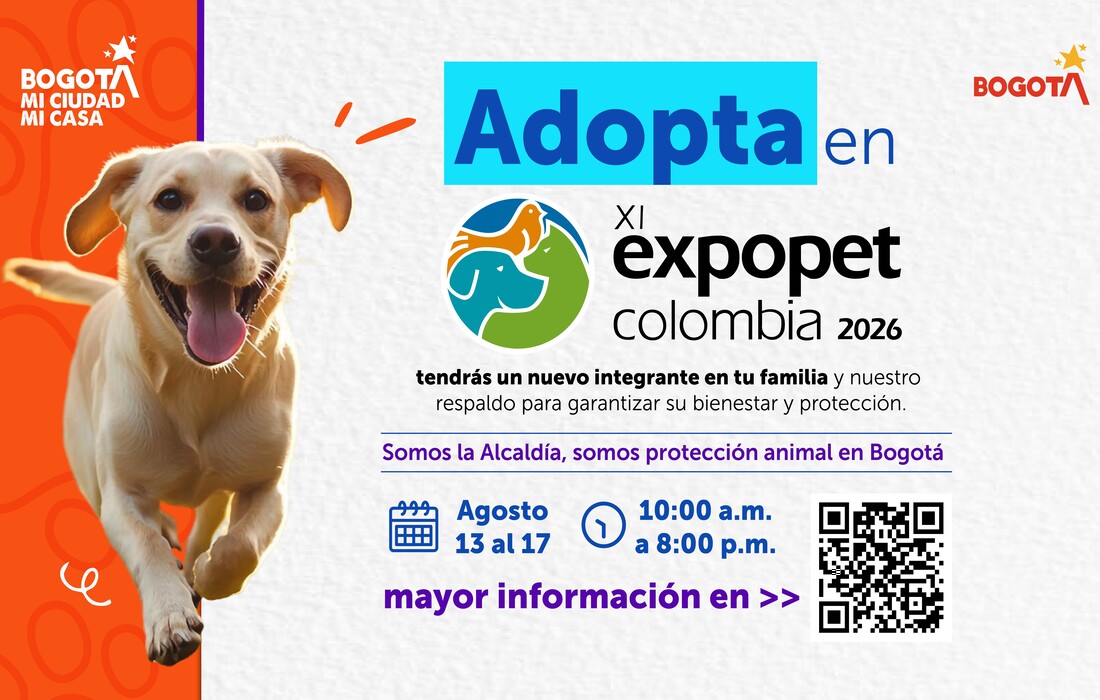 Bogotá, IDPYBA y ExpoPet 2026 listos para alcanzar la meta de lograr 101 adopciones y una agenda por el bienestar animal