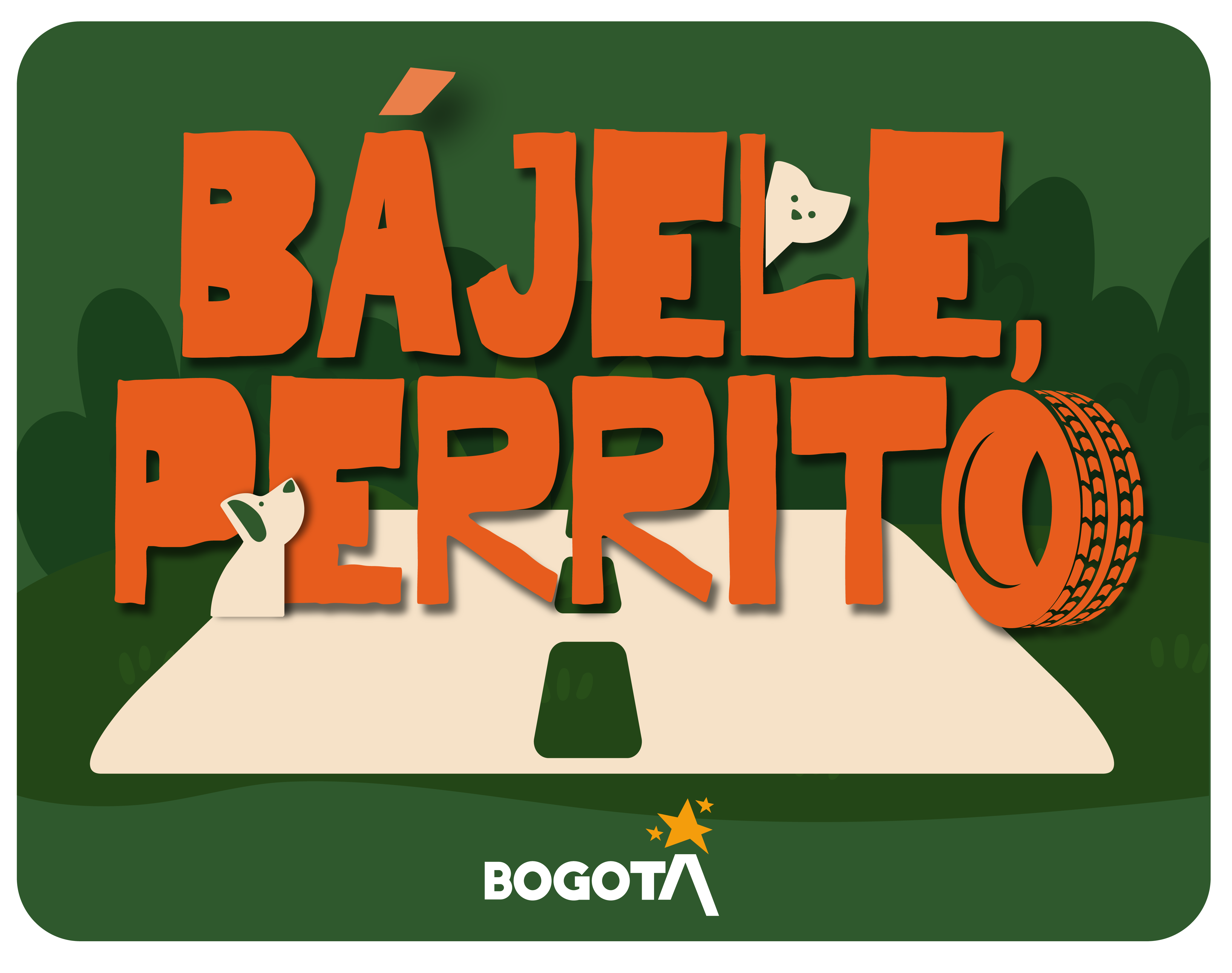 Campaña Bájele Perrito Logo campaña Bájele Perrito