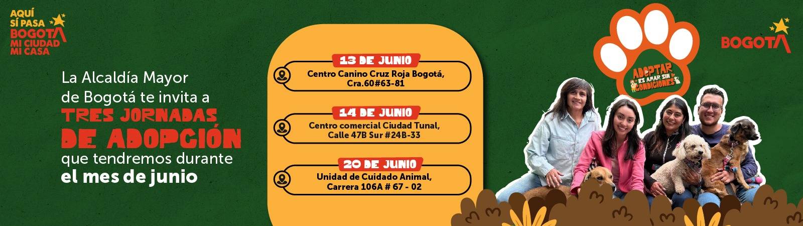 Jornadas adopciôn Junio